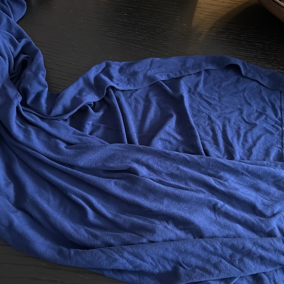 Victoria's Secret Women’s Small Blue Ruched Side Sleeveless Stretch Maxi Dress - Picture 6 of 8